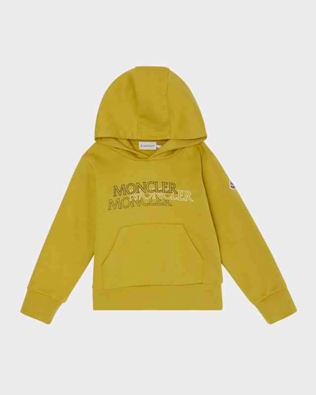 Boy's Logo-Print Cotton Hoodie, Size 8-10
